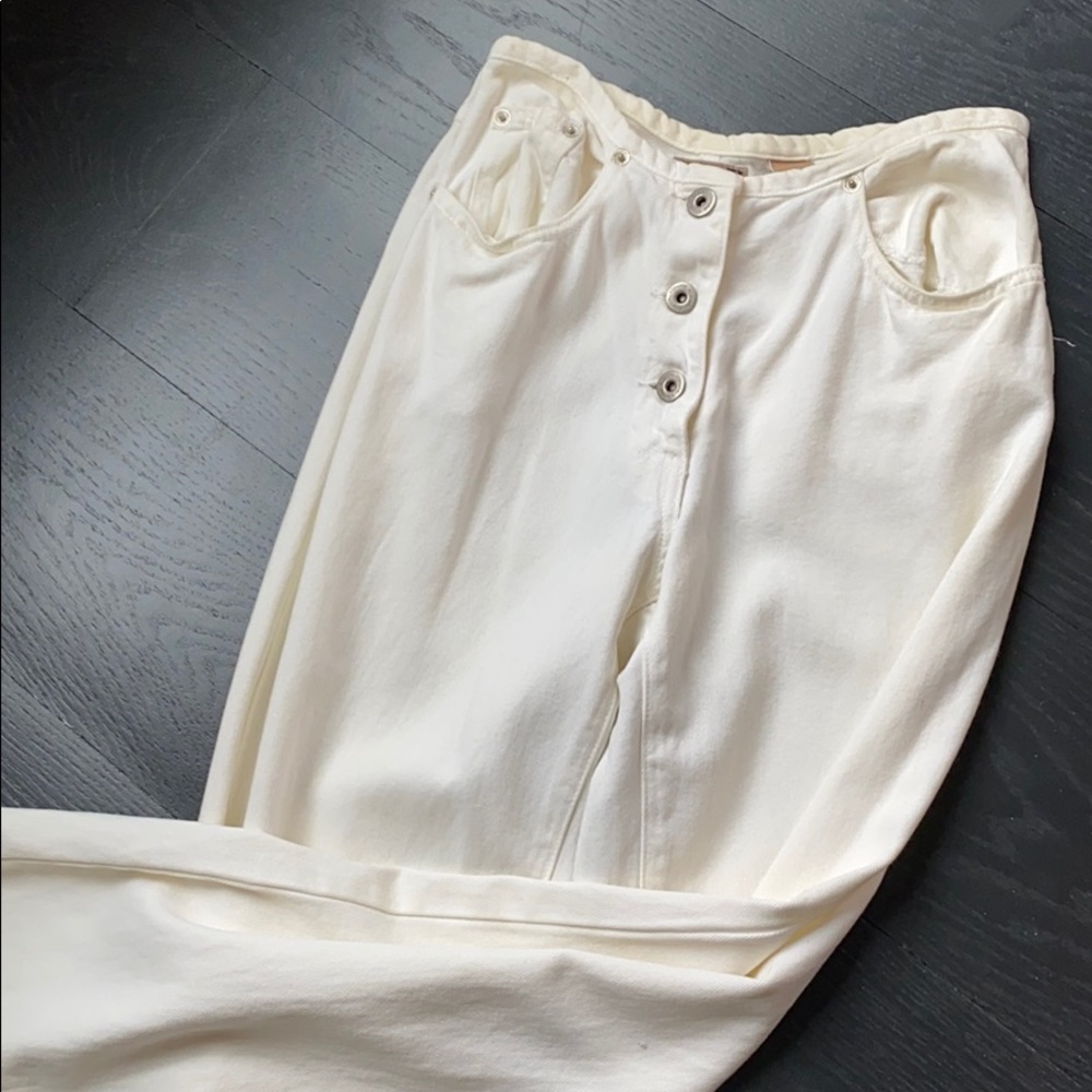 Ann Taylor Ivory Denim - Picture 3 of 4